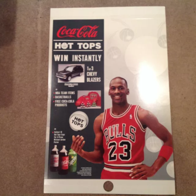 PUBLICITE IMPRIMEE AFFICHE MICHAEL JORDAN COCA COLA COKE 1991 avec chaussures Nike Air Jordan Vi EUR 11 39 PicClick FR