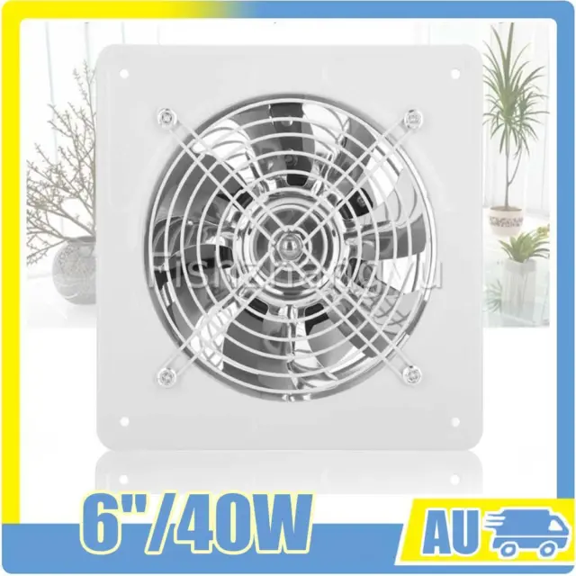 6" Ventilation Extractor Exhaust Fan Blower Window Wall Kitchen Bathroom OZ