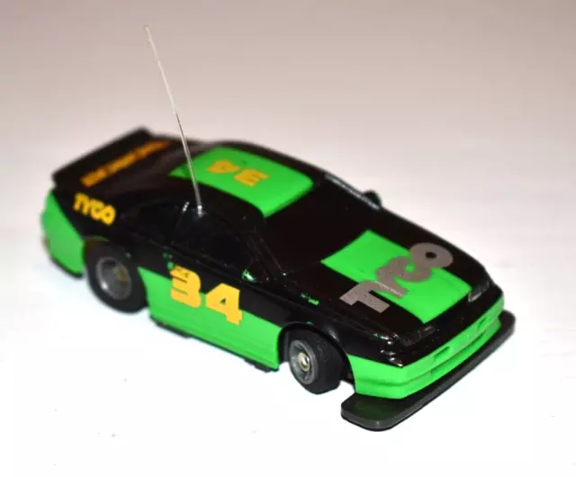 TYCO HO Command Control Wide Pan TCR Ford Thunderbird #34 Nascar Green Black