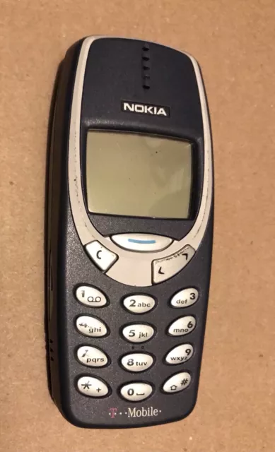 Vintage Nokia 3390B NPB-1RB T-Mobile Cellular Phone Blue Working Condition As Is