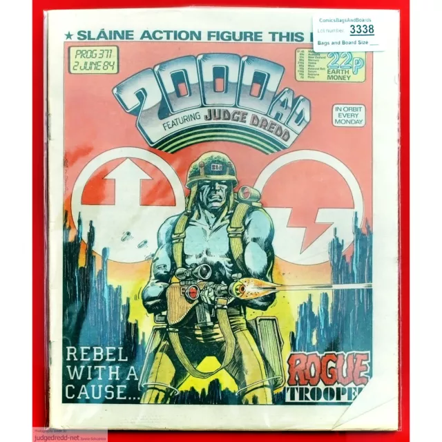 2000AD Prog 371  1 Judge Dredd Comic Book Issue 2 6 84 UK 1984 (Lot 3338