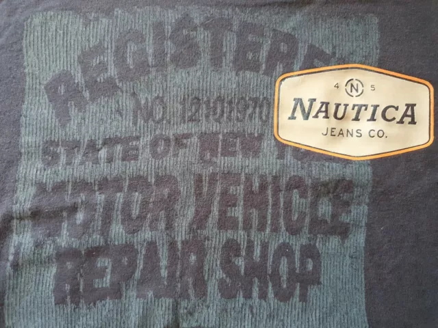 Nautica Jeans Company Mens Blue T-shirt  -  Size XL