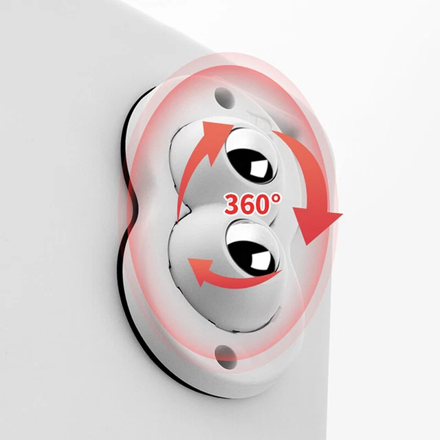 4Pcs Self Adhesive Ball Universal Wheel 2 Beads Stainless Steel Pulley Bearin Ql