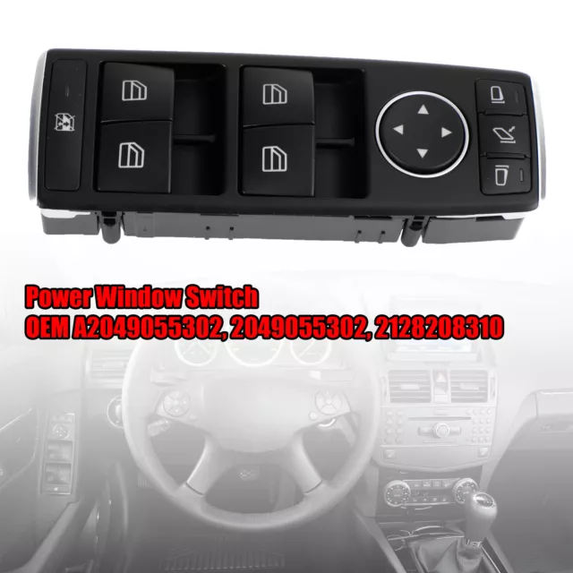 Power Window Switch Front Left For Mercedes-Benz W204 C300 E350 2049055302 U1