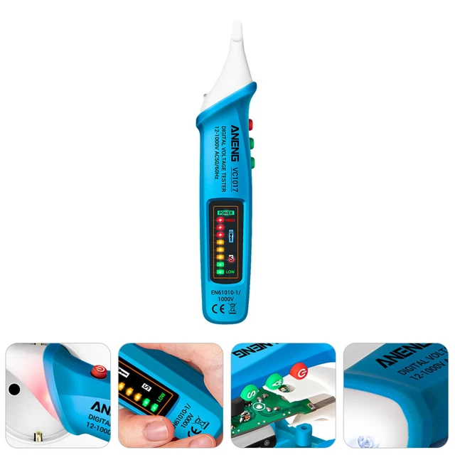 Di Alta Qualità 1AC Tensione Del Tester Della Penna 90 ~ 1000V Senza Contatto Volt Alert Rivelatore Del Sensore Di Bastone (1AC-D - Foto 11