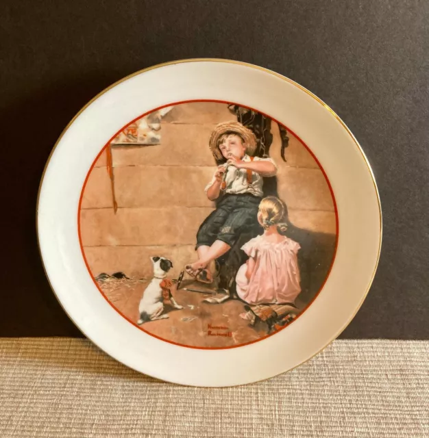 Norman Rockwell Collector Plates “Young Love” series 1982, Set of 3 3