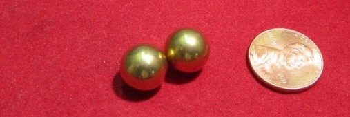 260 Brass Solid Balls 7/16" Dia. +/-.001", 20 Pcs
