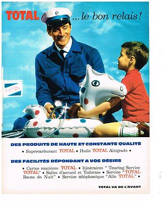 PUBLICITE ADVERTISING 054  1962   TOTAL   huile altigrade 