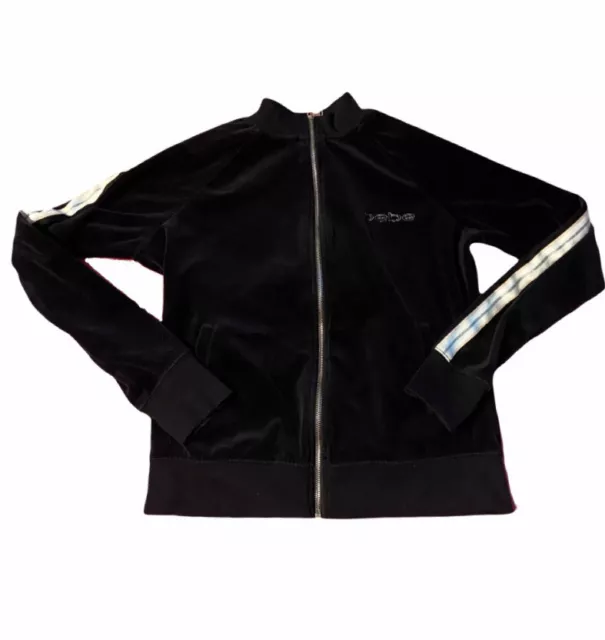 BEBE VELOUR TRACKSUIT jacket with rhinestone logo $53.00 - PicClick