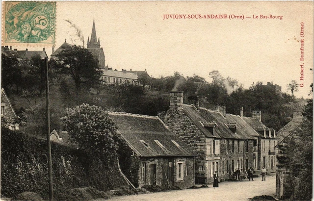 CPA JUVIGNY-sous-ANDAINE - Le Bas-Bourg (356109)