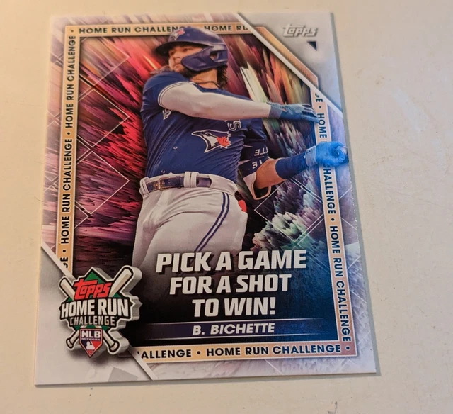 BO BICHETTE TOPPS Home Run Challenge 2023 HRC17 Unscratched Toronto