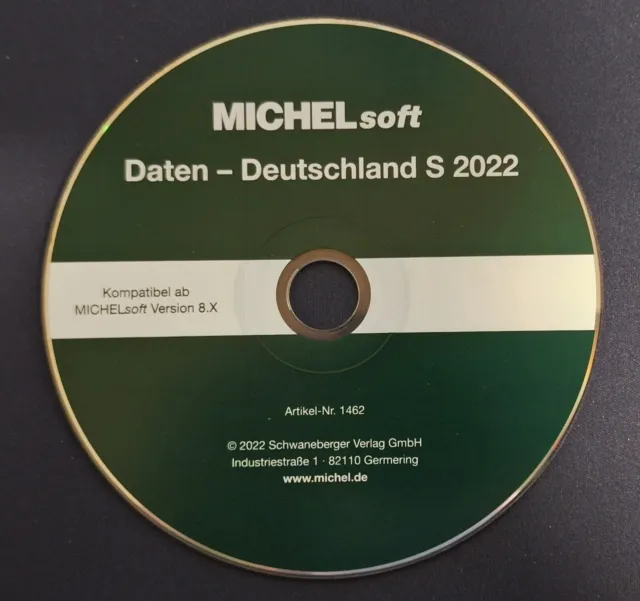 MICHEL-Daten und Abbildungen/Update 2022 Briefmarken Deutschland S – für Soft