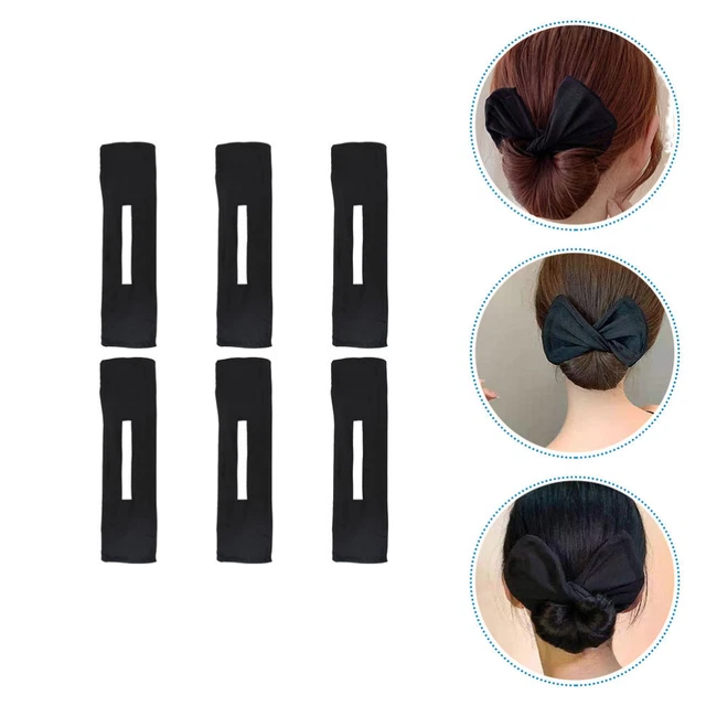 6 Pcs Fabric Swivel Headband Woman French Hair Bun Donut Rope