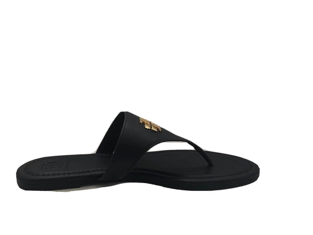 TORY BURCH SANDALS Jolie Flat Thong Black Size  £ - PicClick UK