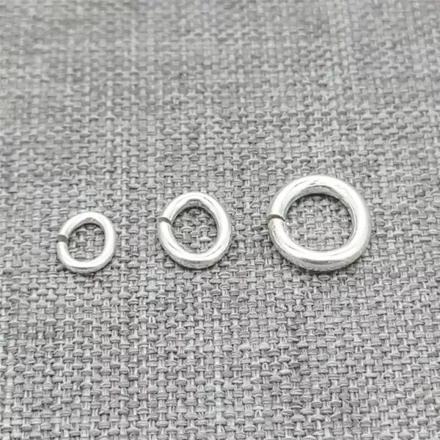 925 Sterling Silver Oval Open Jump Rings Bulk Jump Rings for Bracelet Necklace