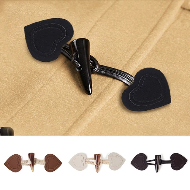 Resin Horn Buckle Toggle Clasp Sweater Coat Cardigan Closure Fasteners Button UK
