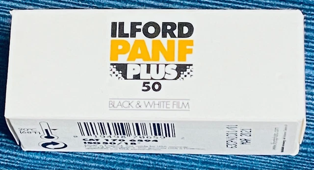 👀 Película rollo estampado en blanco y negro Ilford Pan F Plus 120 ISO 50 NUEVA EN CAJA 👀