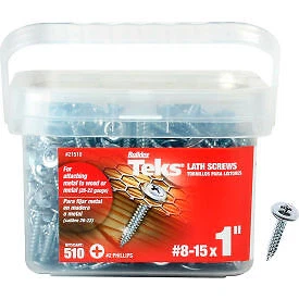 ITW Teks Lath Sharp Point Screw - #8-15 x 1" - Pkg of 510 - 21510  21510