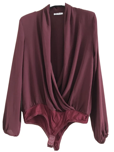 ALISYA CAMICIA CAMICETTA Maglia Elegante Donna Tg. M A Body