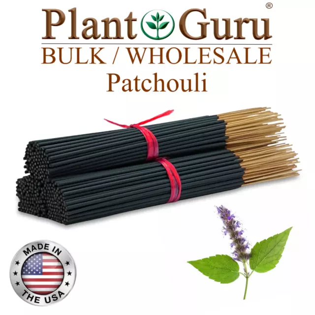 PATCHOULI Incense Sticks 11" Bulk Pack Wholesale Hand Dipped Lot