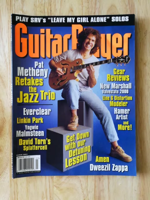 Guitar Player Magazine March 2001 - Pat Metheny - Everclear - Dweezill Zappa