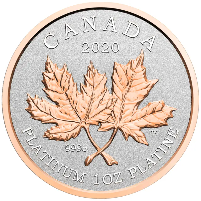 1 oz $300 Canada Platinum Maple Leaf - Forever 2020 RP Coin with Box and Certificate