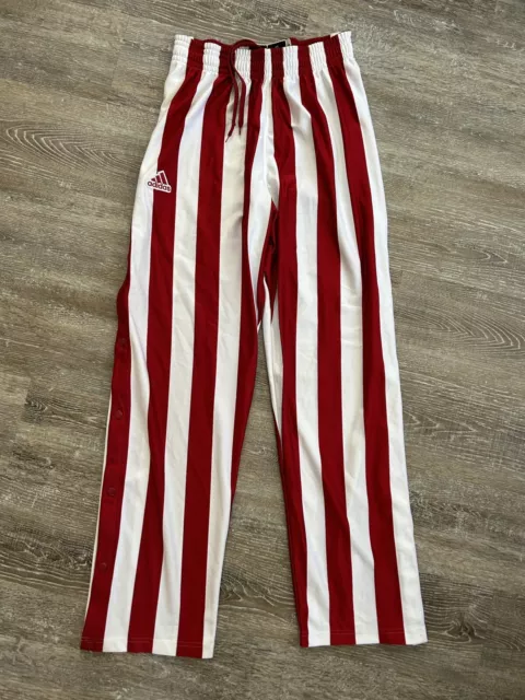 adidas youth indiana hoosiers candy stripe basketball warm up pantsADIDAS IU  INDIANA HOOSIERS Candy Striped Snap Away Pants 