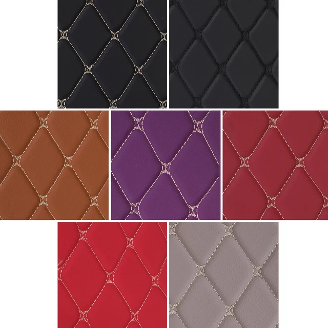 FAUX LEATHER FOAM Fabric Diamond Quilted Auto Headliner Upholstery