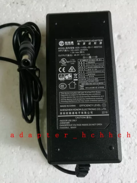 New Original Hoioto 48V Adapter for FLIR Digimerge DNR208P1 DNR216P2 PoE HD NVR@