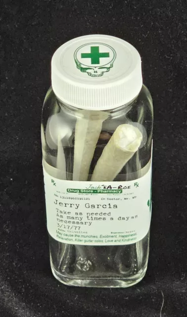 Grateful Dead - Jerry Garcia Scrip 4oz 2"x4.45" Stasher, * Perfect for Pre-Rolls