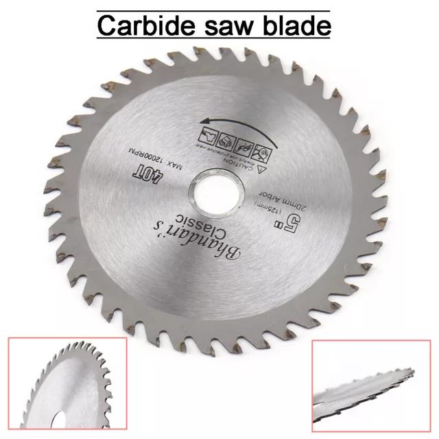 125mm Circular Saw Blade Cutting Disc With 20mm Center hole 40T for WoodWorking