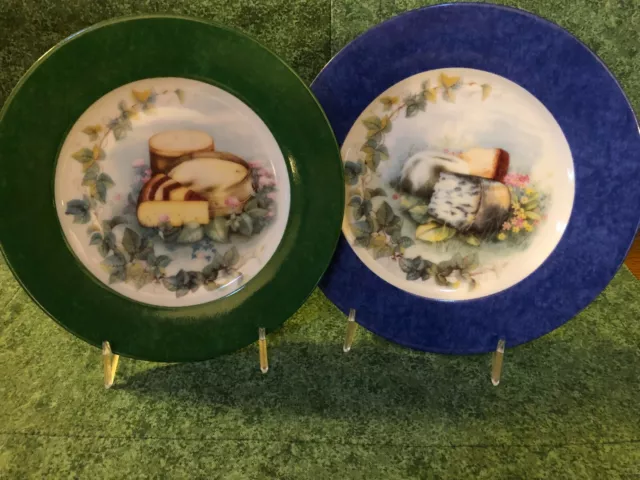 Limoges Laure Japy 7" Cheese Plates--Set of Two--Perfect Condition