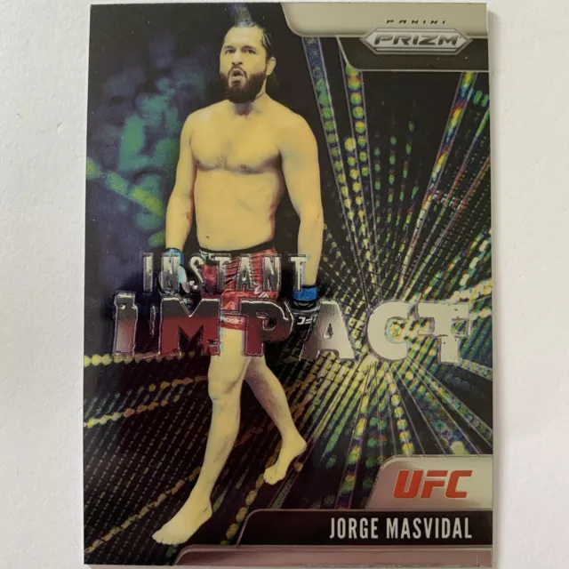 PRIZM JORGE MASVIDAL 2021 Prizm UFC Instant Impact Card #10 Panini Gamebred