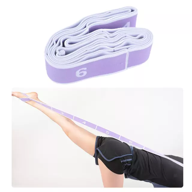 Fascia di resistenza con cintura di stretching yoga a 11 anelli per