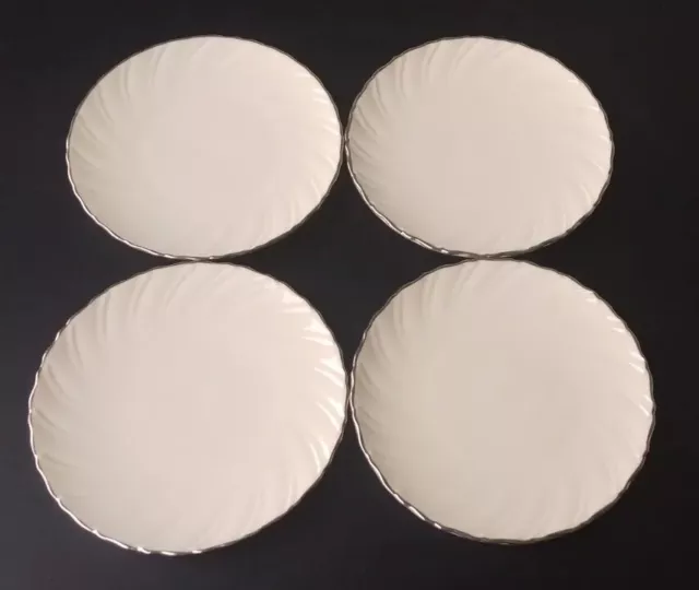 Lenox - Weatherly - Fine Porcelain Bread & Butter Plates Set Of 4 - Made In Usa