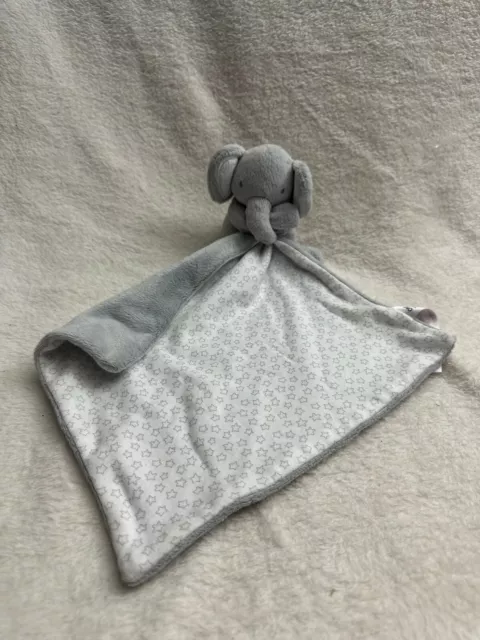 George Grey starry elephant soft huggy toy comforter blankie blanket