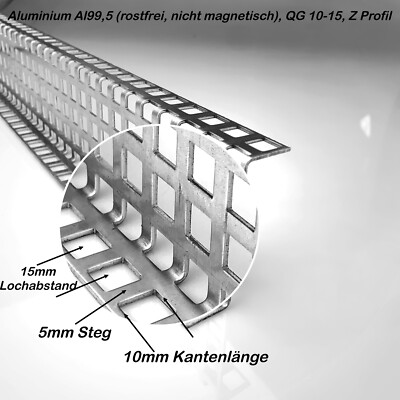 Aluminium 1,5mm Lochbleche RV3-5 RV5-8 RV6-9 QG5-8 Alu