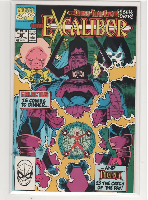 Excalibur #25 Alan Davis Chris Claremont X-men Nightcrawler Captain Britain 9.4