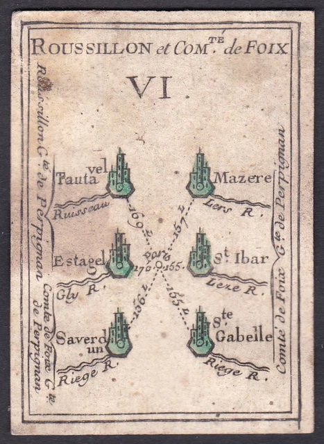 Foix Roussillon Frankreich playing card carte a jouer Spielkarte cartes cards