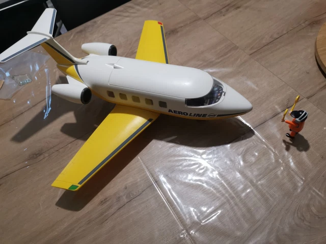PLAYMOBIL Aeroporto 3185 - Comandante E Pilota Avion - Usato Completo (C226)