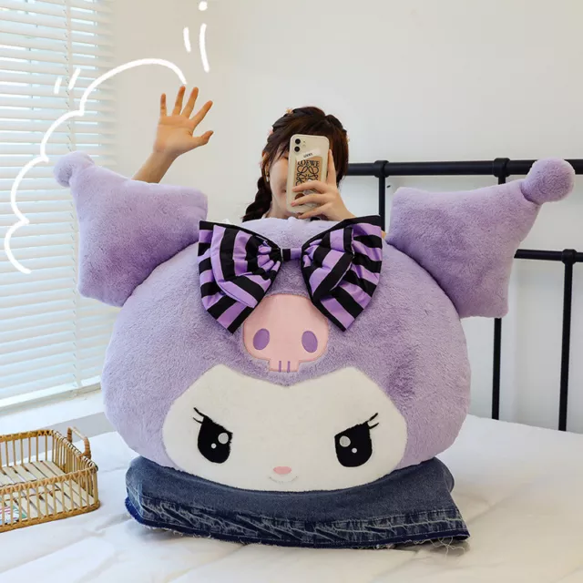 50/70cm Oversize Sanrio Plush Kuromi Pillow Cushion Cute Cartoon Doll Kid  Gifts