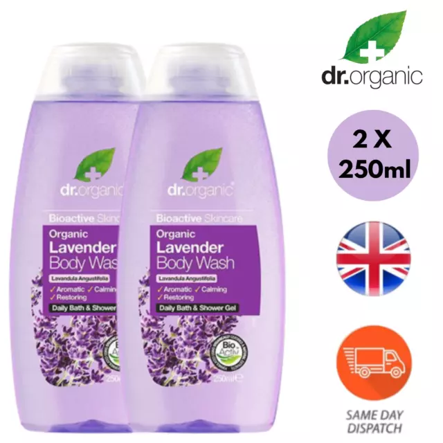 Dr.Organic Lavender Body wash Soothing and Nourishing Cleanser - 250ml