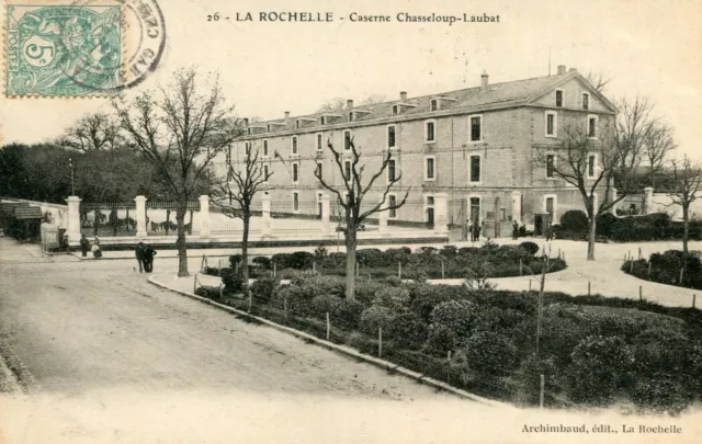 Carte LA ROCHELLE Caserne Chasseloup Laubat