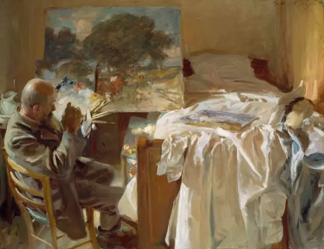 Sargent - An Artist in His Studio 30x40IN Rolled Canvas Home Decor print