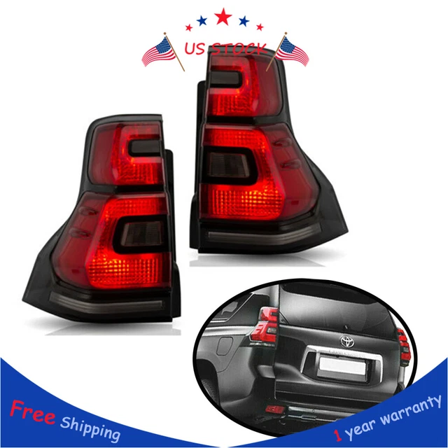 PAIR SEQUENTIAL INDICATOR LED Tail lights For Toyota Land Cruiser Prado
