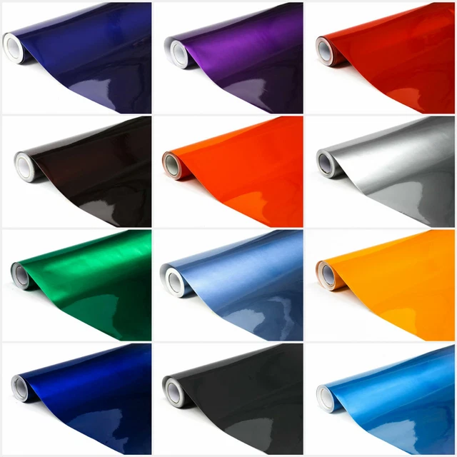 NEW SUPER GLOSS Metallic Vinyl Wrap sheet Car Wrap Air Bubble Free
