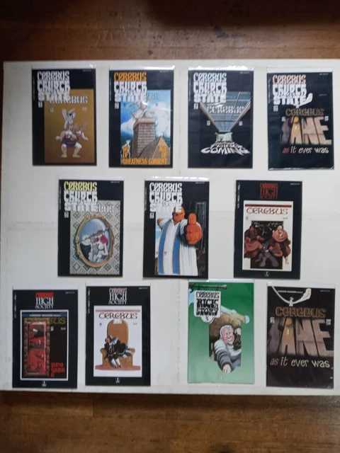 CEREBUS LOT of 11 Aardvark-Vanheim reprints comics High Society, Church & State