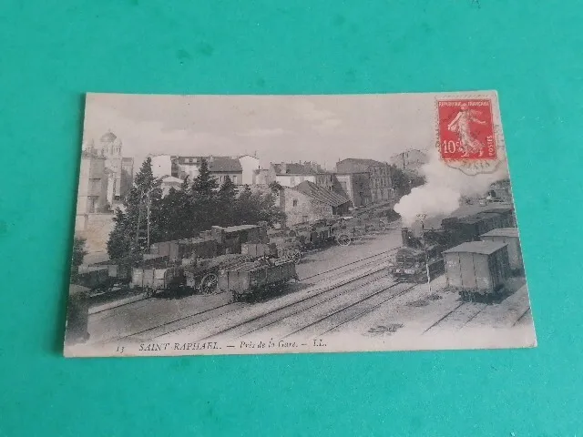 Carte Postale CPA Saint Raphaël Gare Train