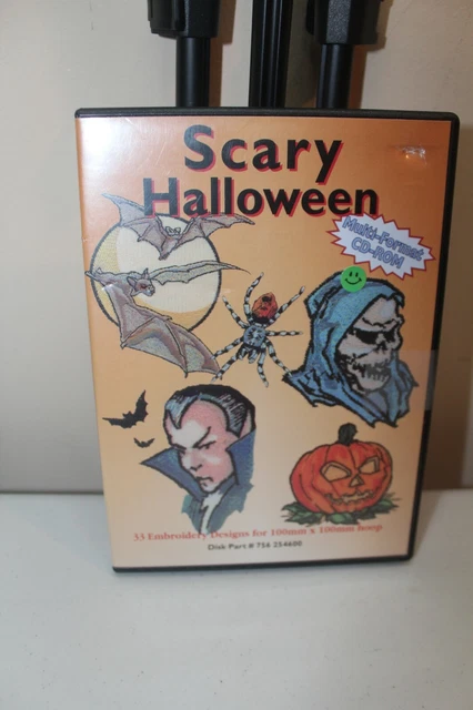 Diseños de bordado de Halloween aterradores