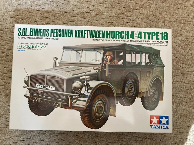 TAMIYA 1/35 SCALE German Horch 4x4 Type 1a Truck model kit 35052 £13.20 ...